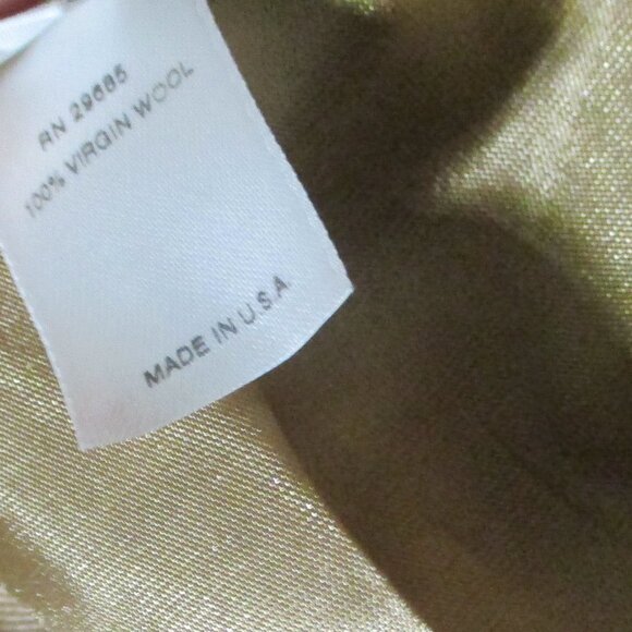 Pendleton Sz 12 Petite 12P Suit Blazer 100% Virgin Wool 2 Button Beige Tan - Picture 7 of 14